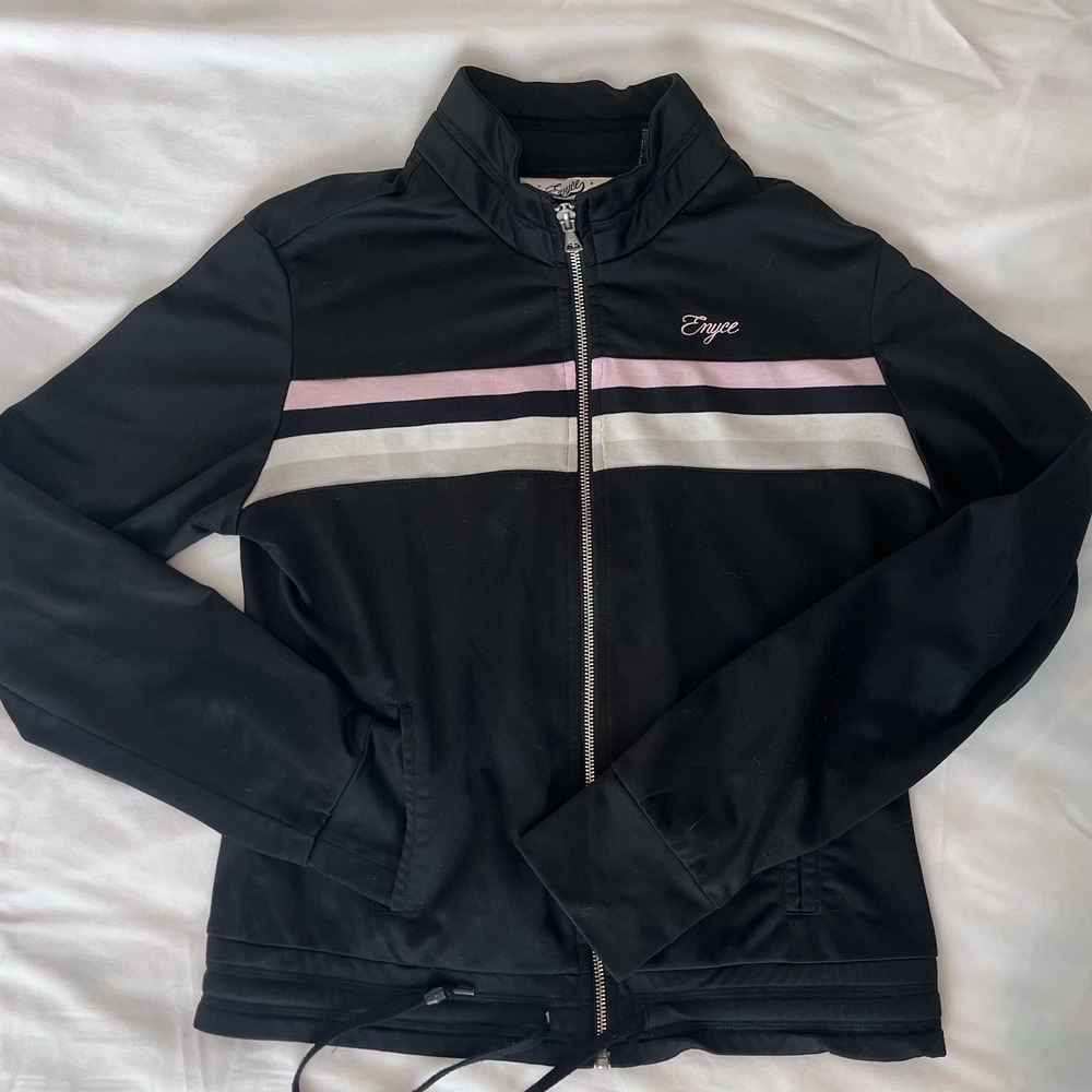Enyce Womens Y2K Track Jacket Fits like Sm (Junior XL) Sporty Athletic Vintage